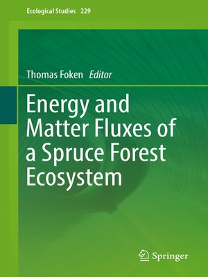 cover image of Energy and Matter Fluxes of a Spruce Forest Ecosystem